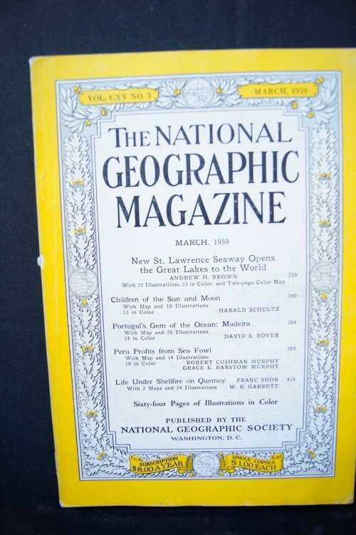 National Geographic Magazine - March, 1959