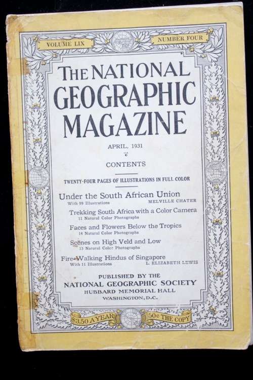 National Geographic Magazine - April, 1931