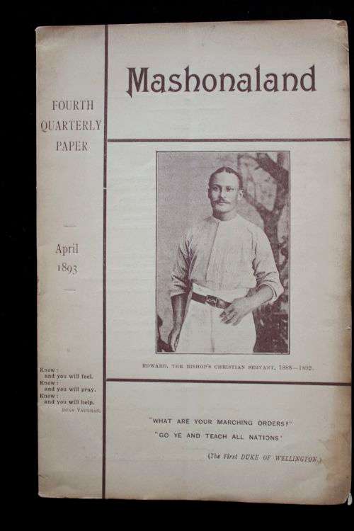 Mashonaland Fourth Quarterly Paper, April 1893