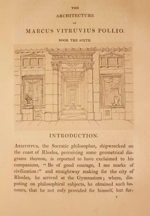 The Architecture of Marcus Vitruvius Pollio - 1st. ed. 1826, translated by Joseph Gwilt