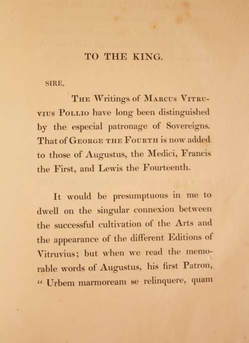 The Architecture of Marcus Vitruvius Pollio - 1st. ed. 1826, translated by Joseph Gwilt