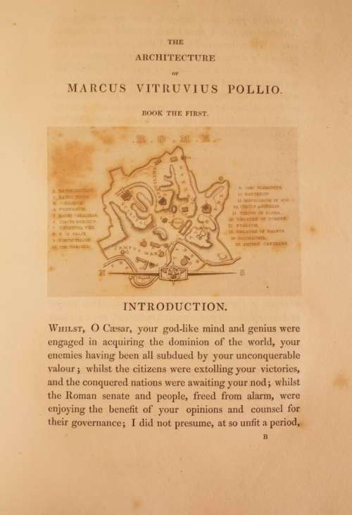 The Architecture of Marcus Vitruvius Pollio - 1st. ed. 1826, translated by Joseph Gwilt