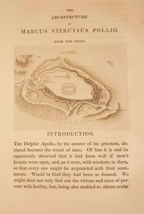 The Architecture of Marcus Vitruvius Pollio - 1st. ed. 1826, translated by Joseph Gwilt