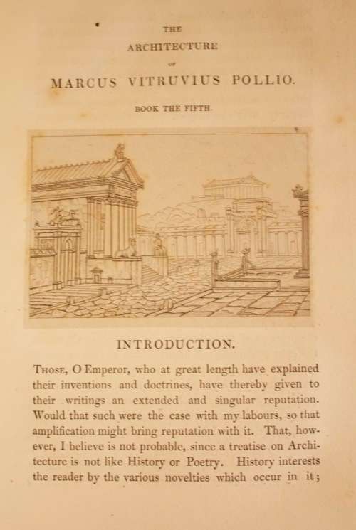 The Architecture of Marcus Vitruvius Pollio - 1st. ed. 1826, translated by Joseph Gwilt