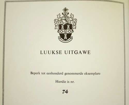 Stellenbosch Drie Eeue (Full Leather De Luxe Edition Limited To 100 Copies)  Francois Smuts (editor)