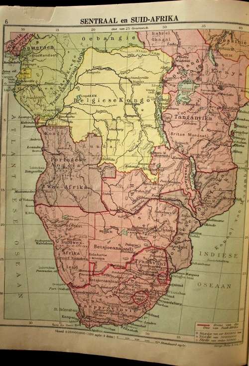 Eerste Afrikaanse Skoolatlas - A.K. Bot & P.J. Kloppers (1932)