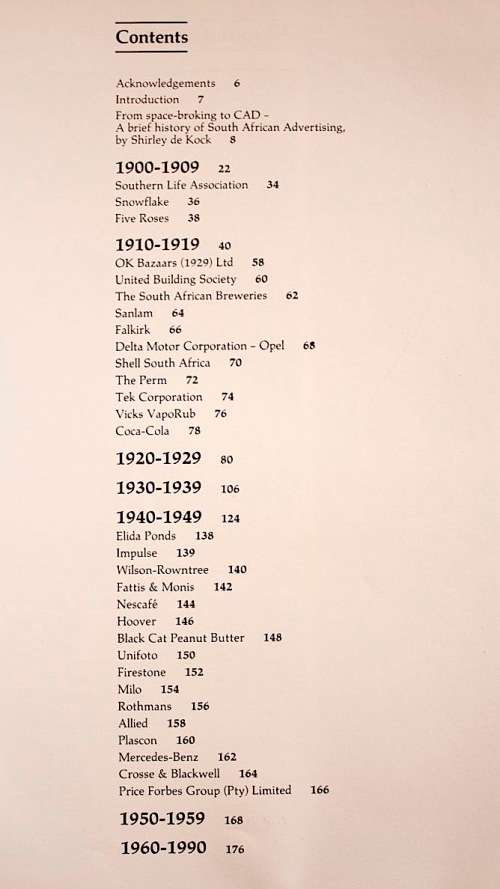 A Pictorial History of Advertising in South Africa 1900-1990