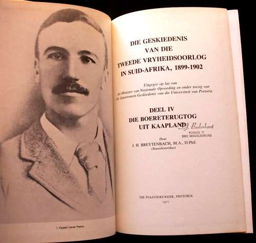 DIE GESKIEDENIS VAN DIE TWEEDE VRYHEIDSOORLOG IN SUID-AFRIKA - J.H. Breytenbach