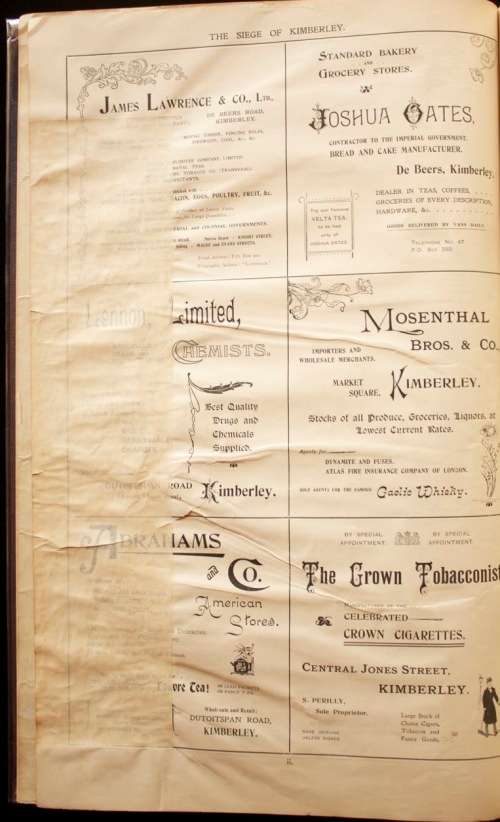 THE SIEGE OF KIMBERLEY 1899-1900. Special Illustrated Number of the 'Diamond Fields Advertiser'