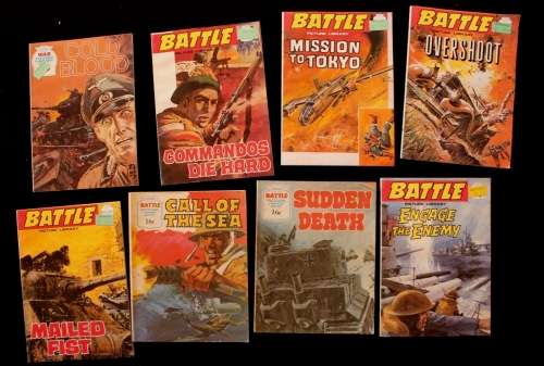 8 x Battle Picture Library paperback booklets