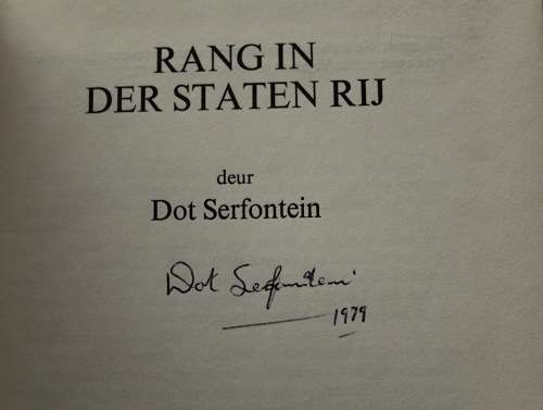 5 x Dot Serfontein boeke - drie is geteken