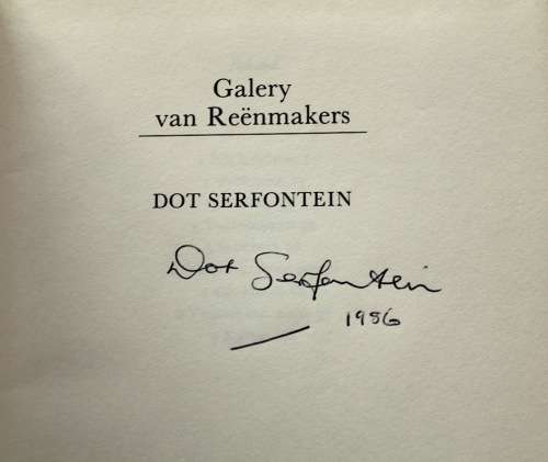 5 x Dot Serfontein boeke - drie is geteken