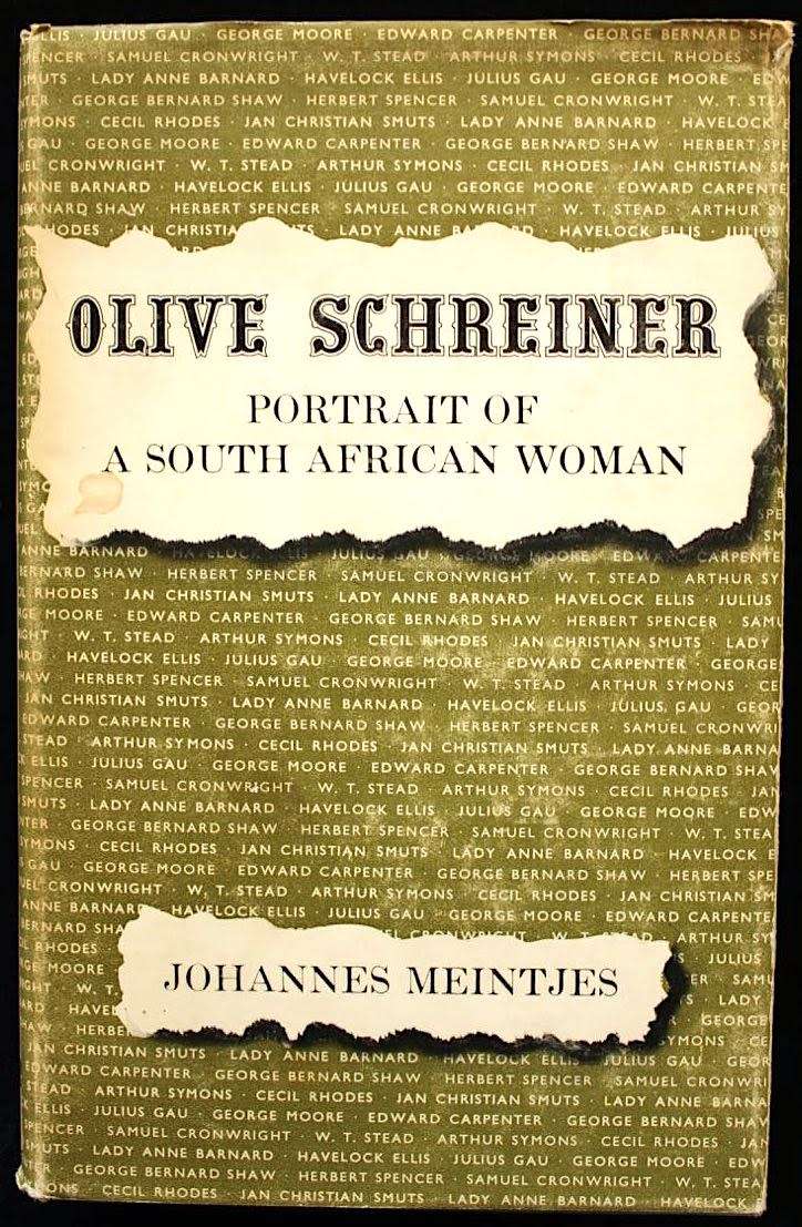 OLIVE SCHREINER Portrait of a South African Woman by Johannes Meintjes