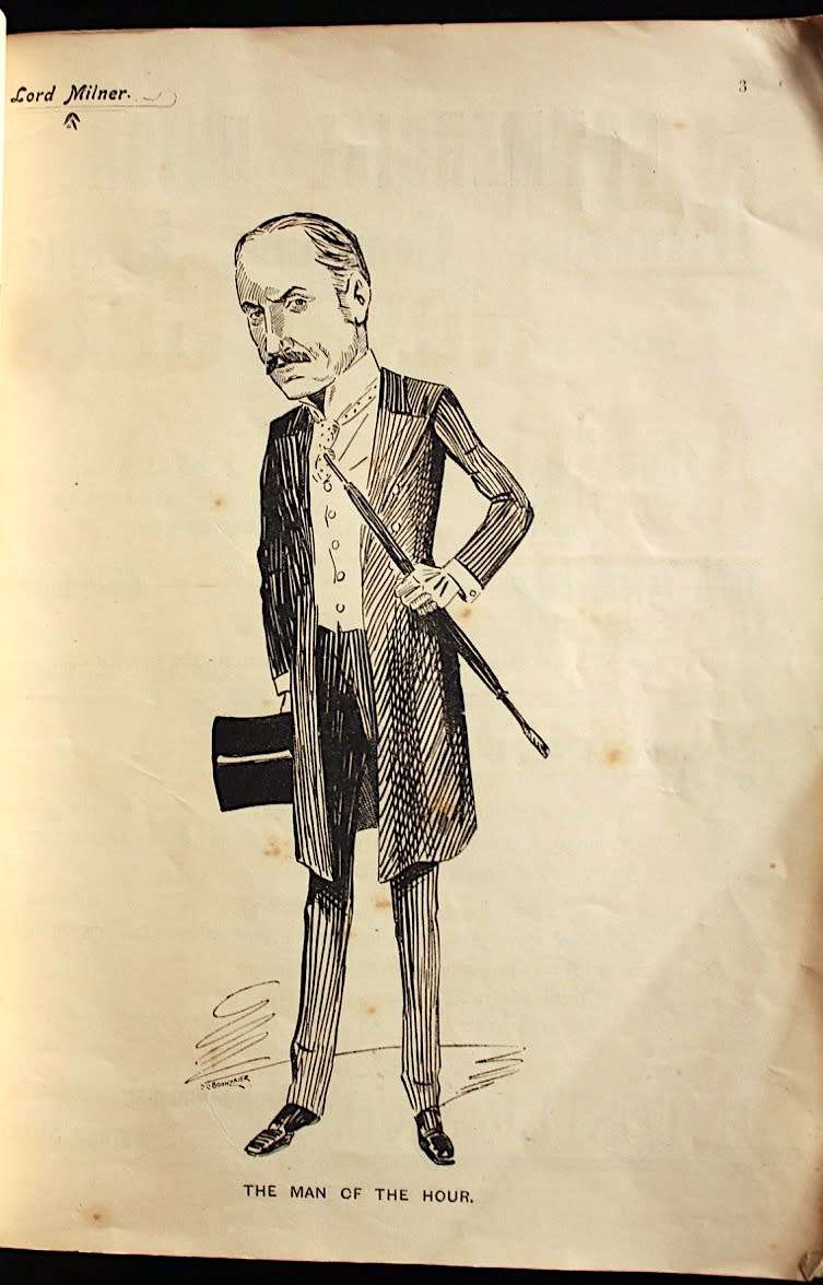 OWLOGRAPHS - A Collection of Cape Celebrities in Caricature (1901) by D. C. Boonzaier