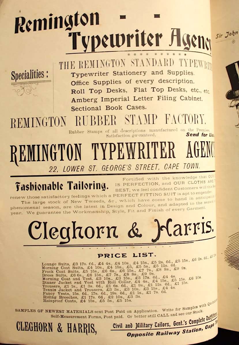 OWLOGRAPHS - A Collection of Cape Celebrities in Caricature (1901) by D. C. Boonzaier