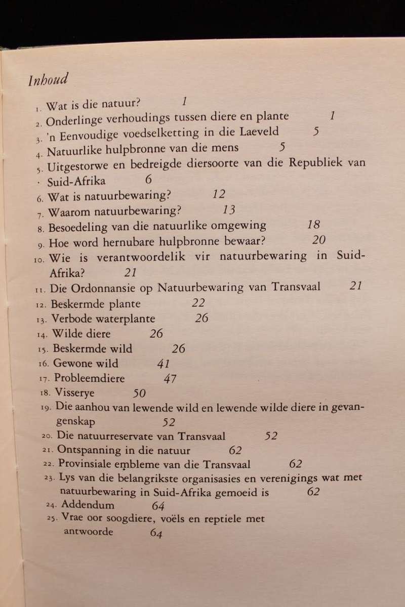 NATUURBEWARING - 'N HANDLEIDING  - R. BIGALKE - GETEKEN