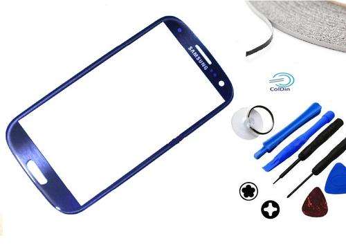 Pebble Blue: Samsung Galaxy S3 Siii i9300 Glass Digitizer Lens S 3 S iii + Free Tools