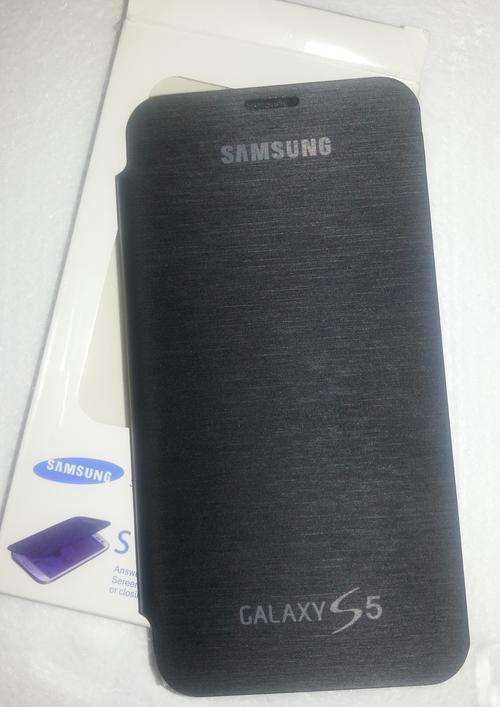 Samsung Galaxy S5 SM-G900 PU Flip Leather Case Cover: Blue