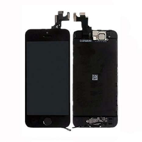 iPhone 5S Full ASSEMBLY TOUCH SCREEN LCD DISPLAY, Including Small Parts: Black