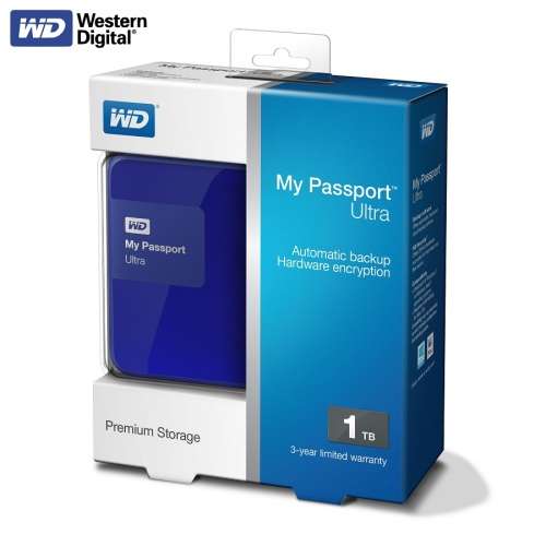 WD MyPassport Ultra 2.5" 1TB USB3.0 Blue