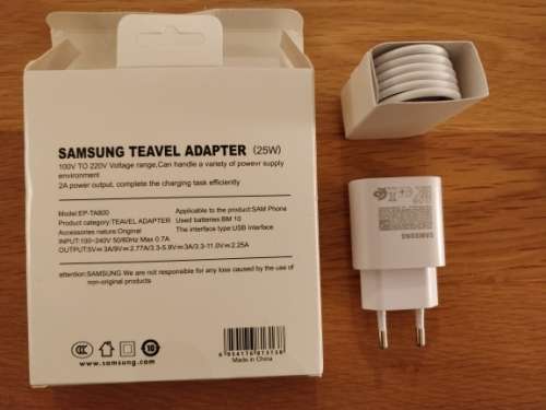 Samsung 25w Super Fast Charger Usb Type C : White