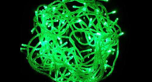 String fairy LED lights 10 meters - Green