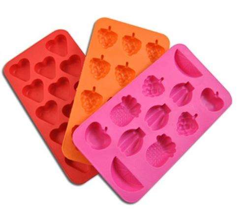Bar butler ice tray silicone (Red)