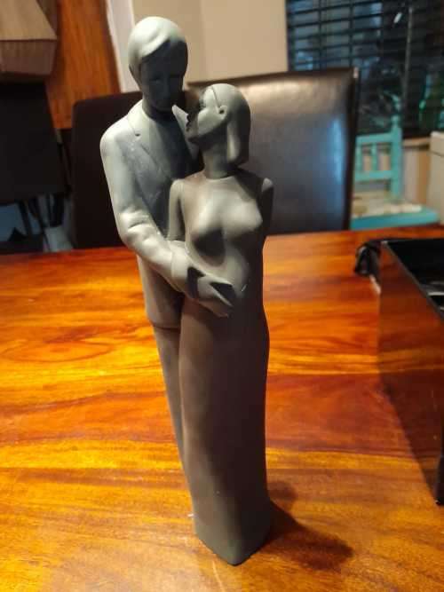 Royal Doulton Special Moment Couple Black Basalt Porcelain Figure