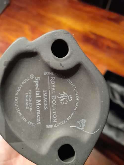 Royal Doulton Special Moment Couple Black Basalt Porcelain Figure