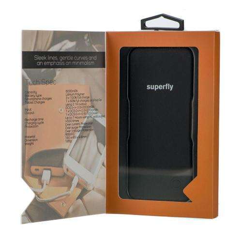 Superfly JetPack 6000mAh Powerbank | Aluminium
