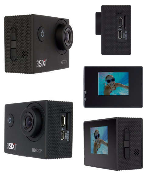 3SIXT HD Sports Action Camera 720P M683
