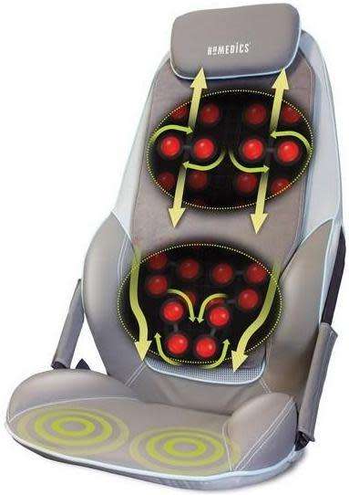 Homedics Shiatsumax Back & Shoulder Massager With Heat | Grey | Black Friday Special
