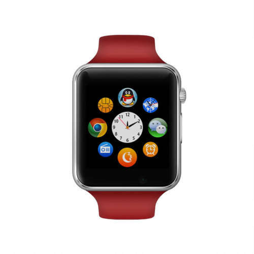 A1 Smart Watch Bluetooth phone - SIM/TF Card - (red)