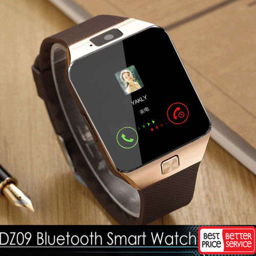 DZ09 Bluetooth Wrist Smart Watch Smartwatch SIM Slot Smartphone For Android IOS Rose Gold