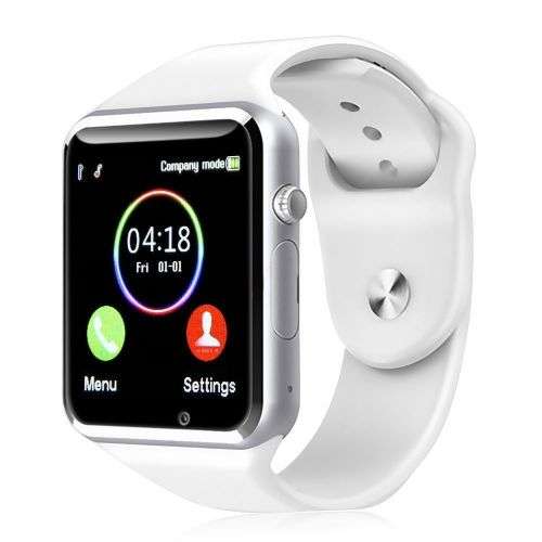 White A1 Smart Watch Bluetooth Waterproof GSM SIM Cam Android For iOS Phone Fitness