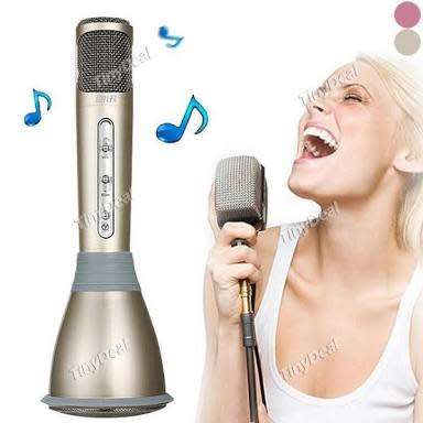 Microphone Portable Wireless Karaoke Machine , Mini Handheld Cellphone