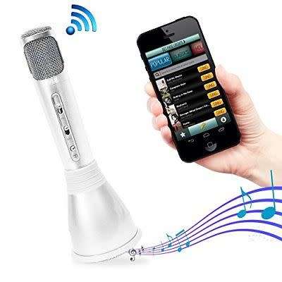 Microphone Portable Wireless Karaoke Machine , Mini Handheld Cellphone