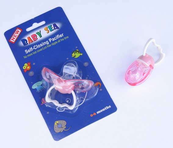 Self-Closing Pacifier (silicone) - 6+ months