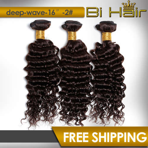 Brazilian Virgin Hair Deep wave 1 Bundles From 12 inch