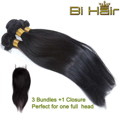 Peruvian hair straight  3 bundles+ 1 lace closure (FREE SHIPPING +Save R200 )