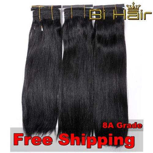 Higher Quality 8A grade Human Hair -Straight (3packs=300g) Free Shipping