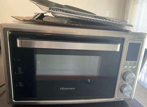 HISENSE 28L 4-IN-1 AIRFRY TOASTER OVEN -STAINLESS STEEL (As New)
