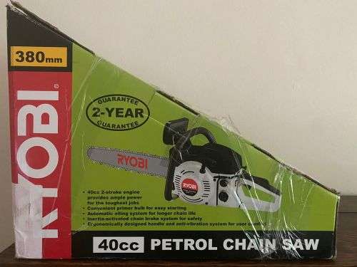 RYOBI PETROL CHAIN SAW 380MM 40CC CS-4016 (Brand New)