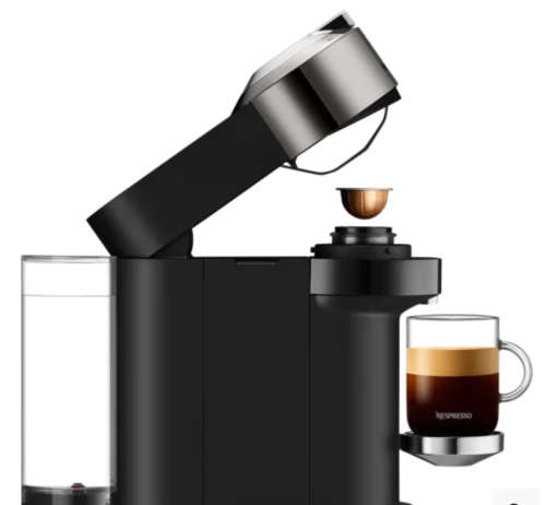 Nespresso Vertuo Next Coffee Machine + 12 capsules - Glossy Chrome (Brand New!)