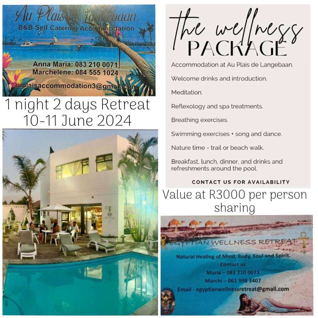 Wellness Retreat in Langebaan, 1 night, 2 days (4 persons)