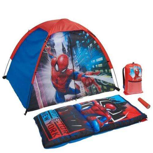 SPIDERMAN TENT AND SLEEPING BAG