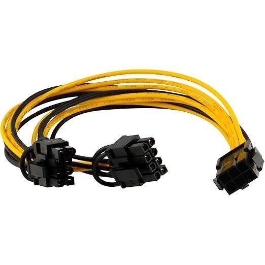 PCI Express Power Splitter Cable 6-pin to 2 x PCIe 8 (6+2) pin