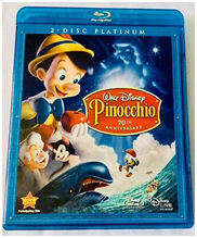 Pinocchio 70th Anniversaru 2 Disc Platinum (Blu Ray plus DVD) Brand New (Sealed)