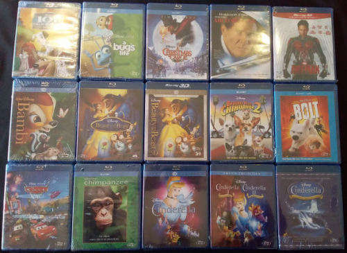 350 x Brand New, Still Sealed, Original, Blu Ray DVD Collection Incl 3D's
