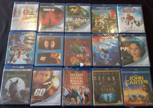 350 x Brand New, Still Sealed, Original, Blu Ray DVD Collection Incl 3D's